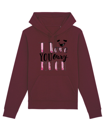 I love you Beary Much Burgundy