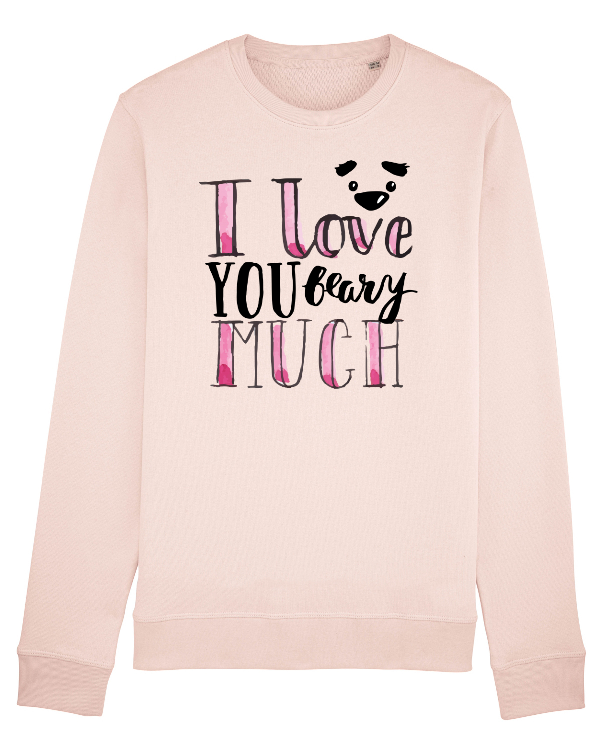 Bluză mânecă lungă Unisex Rise Candy Pink