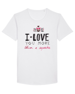 I love you more Tricou mânecă scurtă guler larg Bărbat Skater