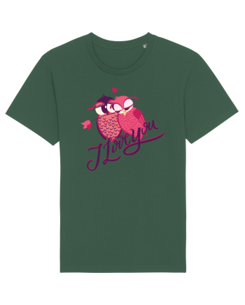 I love you Owls Bottle Green