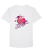I love you Owls Tricou mânecă scurtă guler larg Bărbat Skater
