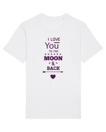 I love you to the moon and back Tricou mânecă scurtă Unisex Rocker