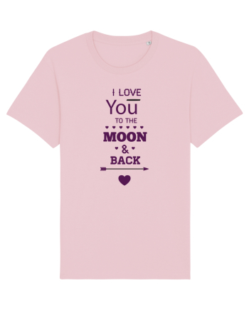 I love you to the moon and back Cotton Pink