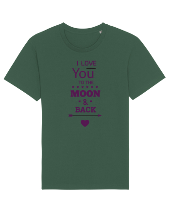 I love you to the moon and back Bottle Green