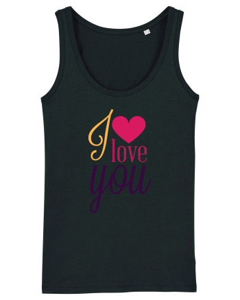 I love you Heart Black