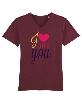 I love you Heart Burgundy