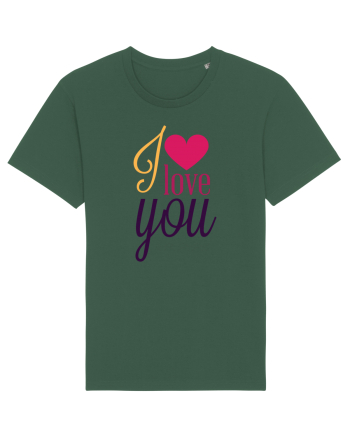 I love you Heart Bottle Green