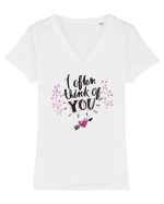 I often think of you Tricou mânecă scurtă guler V Damă Evoker