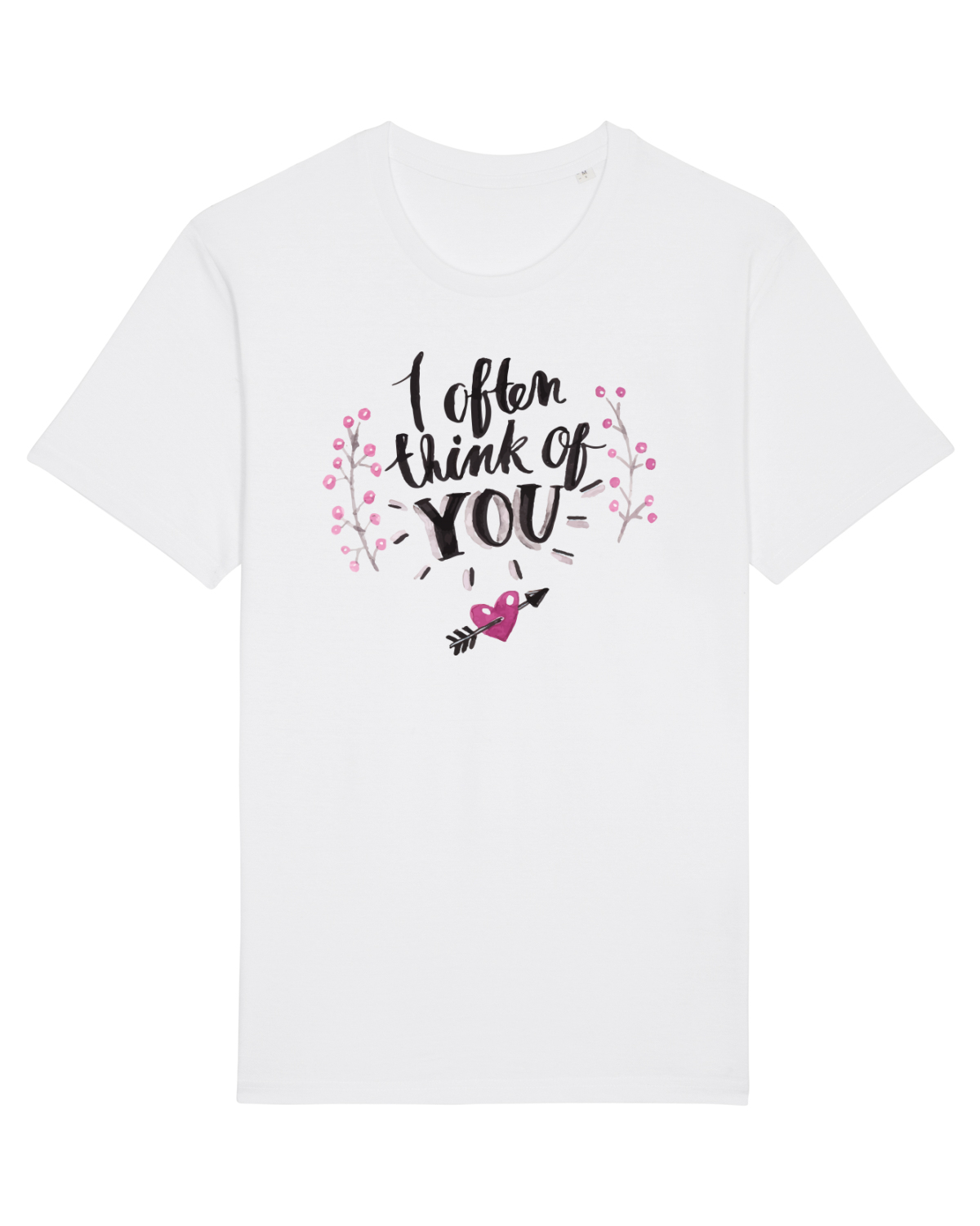 Tricou mânecă scurtă Unisex Rocker White