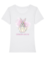 Iespuraș Tricou mânecă scurtă guler larg fitted Damă Expresser