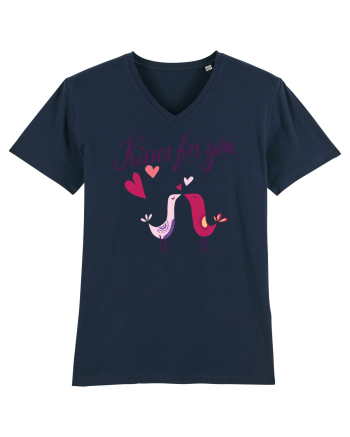 Kisses for you Birds French Navy