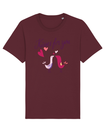 Kisses for you Birds Burgundy