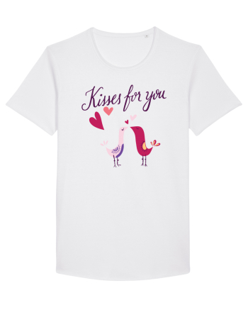 Kisses for you Birds White