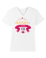 Kisses for you Tricou mânecă scurtă guler V Bărbat Presenter