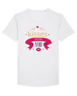 Kisses for you Tricou mânecă scurtă guler larg Bărbat Skater