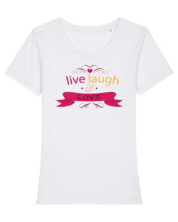 Live Laugh and Love White