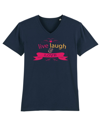 Live Laugh and Love French Navy