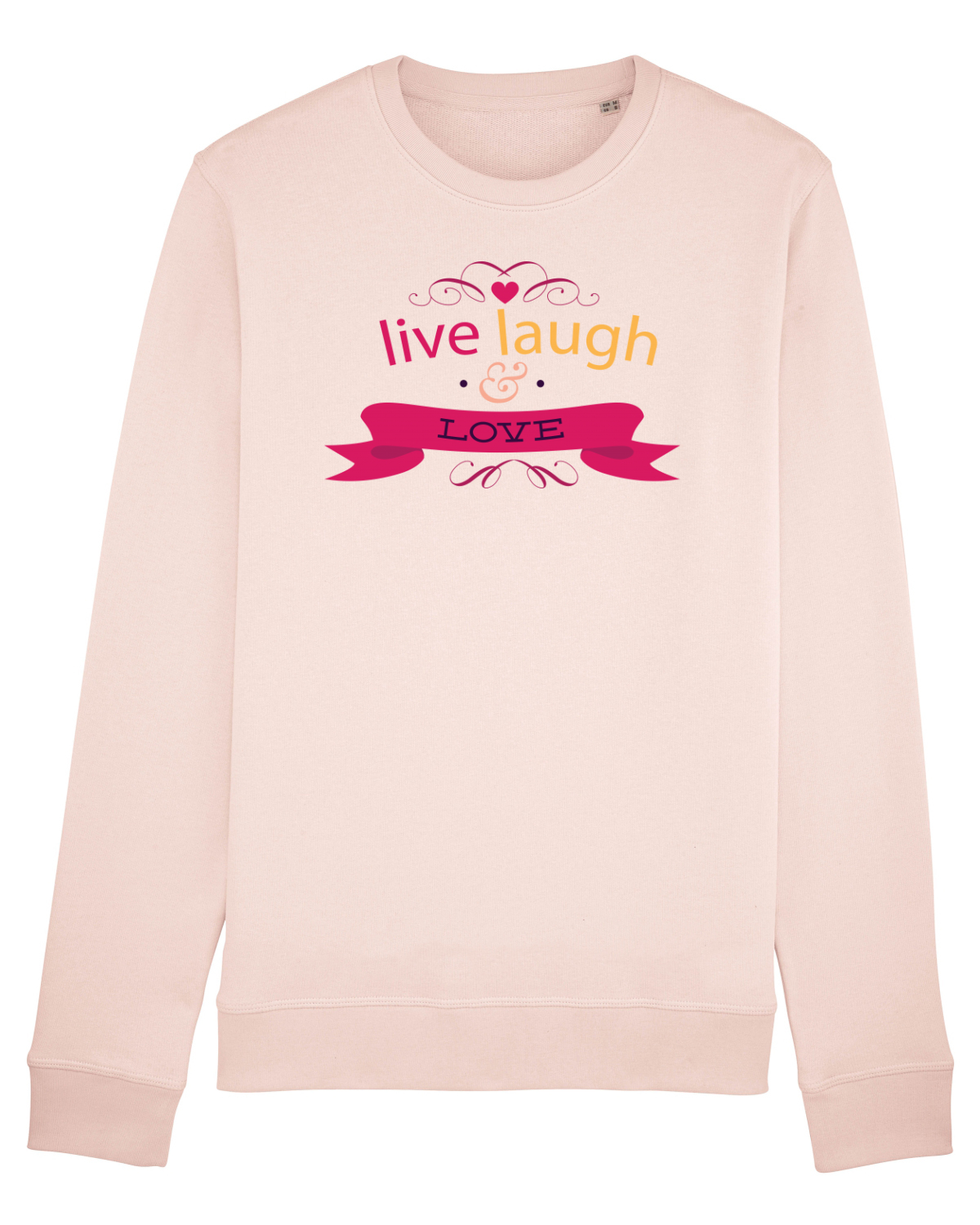 Bluză mânecă lungă Unisex Rise Candy Pink