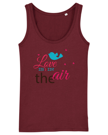 Love is in the Air Bird Burgundy
