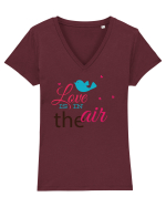 Love is in the Air Bird Tricou mânecă scurtă guler V Damă Evoker