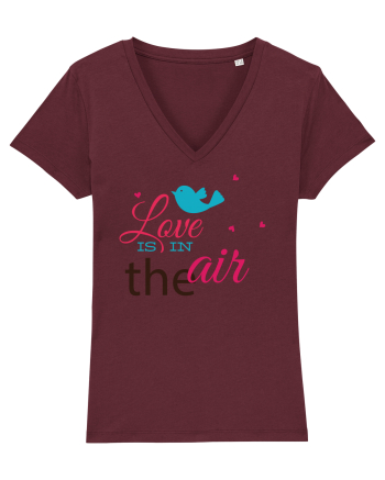 Love is in the Air Bird Burgundy