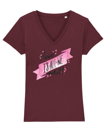 Love is all we need Burgundy