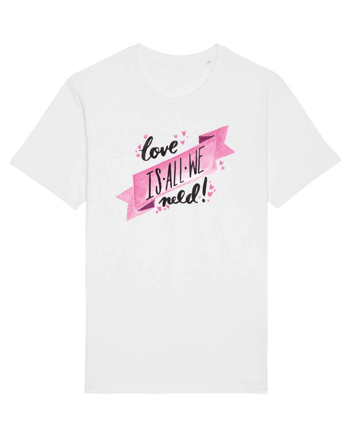 Tricou mânecă scurtă Unisex Rocker White