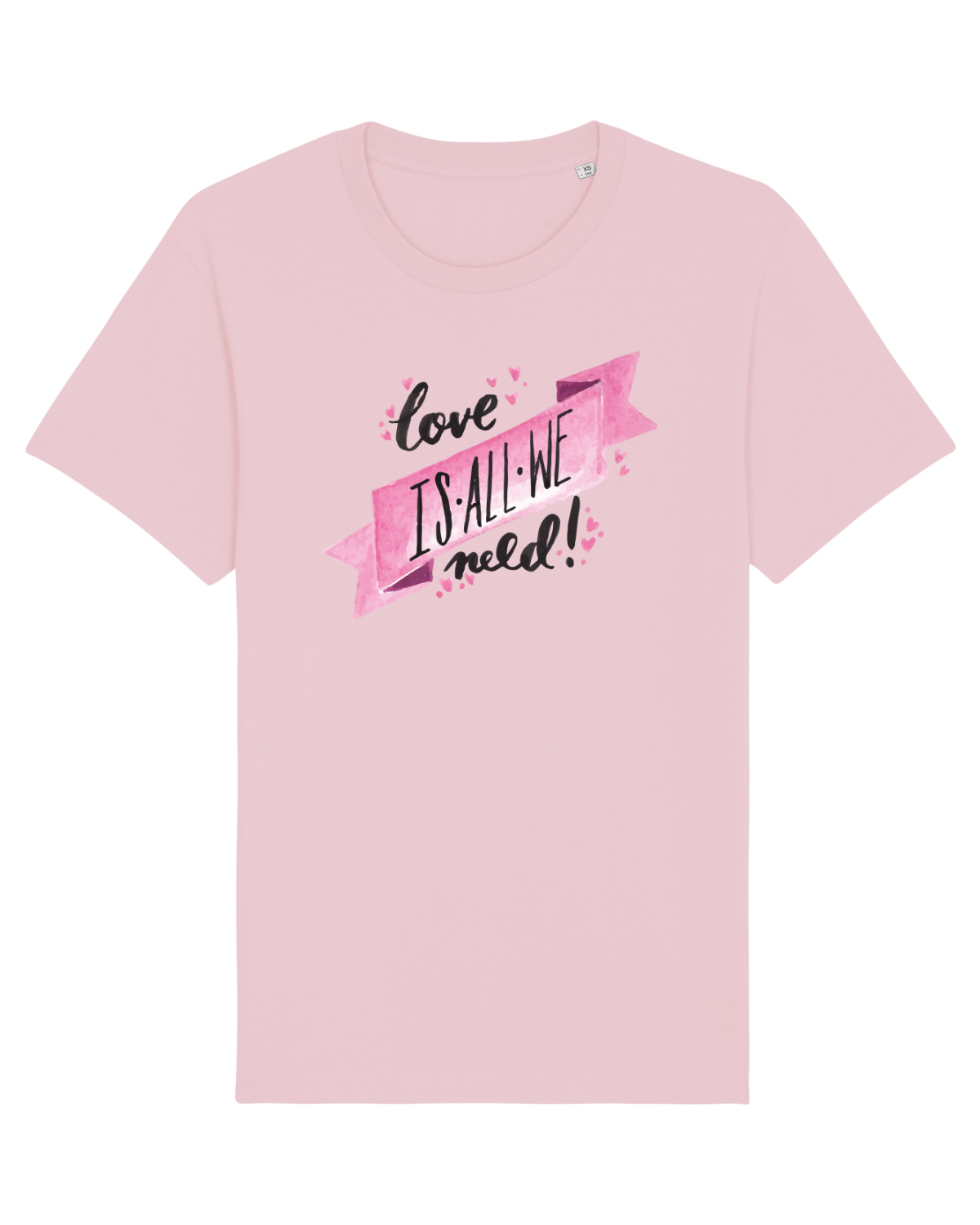 Tricou mânecă scurtă Unisex Rocker Cotton Pink