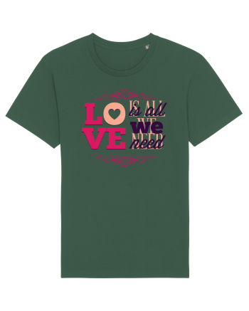 Love is all we need Pink Bottle Green