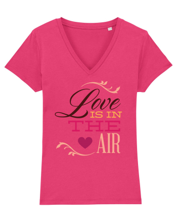 Love is in the Air Heart Raspberry