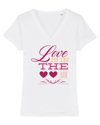 Love is in the Air Hearts White