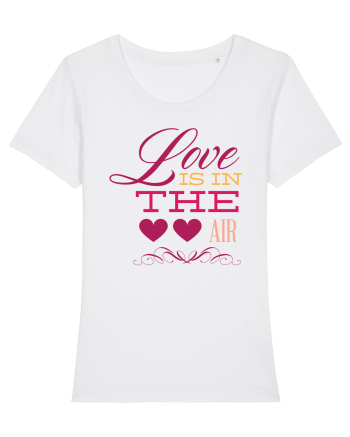 Love is in the Air Hearts White