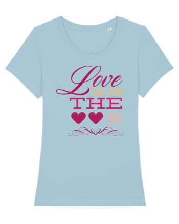 Love is in the Air Hearts Sky Blue