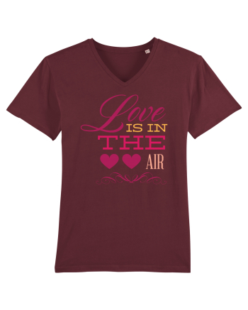 Love is in the Air Hearts Burgundy