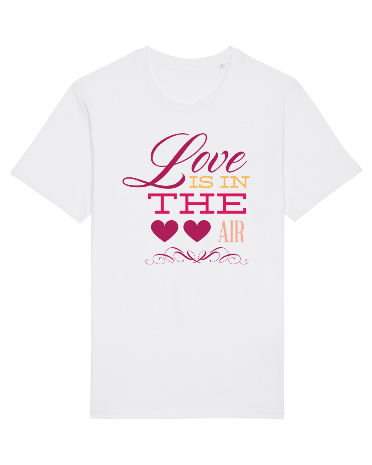 Tricou mânecă scurtă Unisex Rocker White
