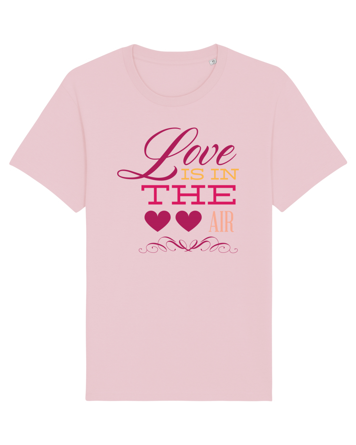 Tricou mânecă scurtă Unisex Rocker Cotton Pink