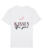 Kisses for you letter Tricou mânecă scurtă Unisex Rocker