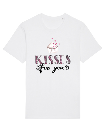 Kisses for you letter White