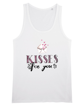 Kisses for you letter White