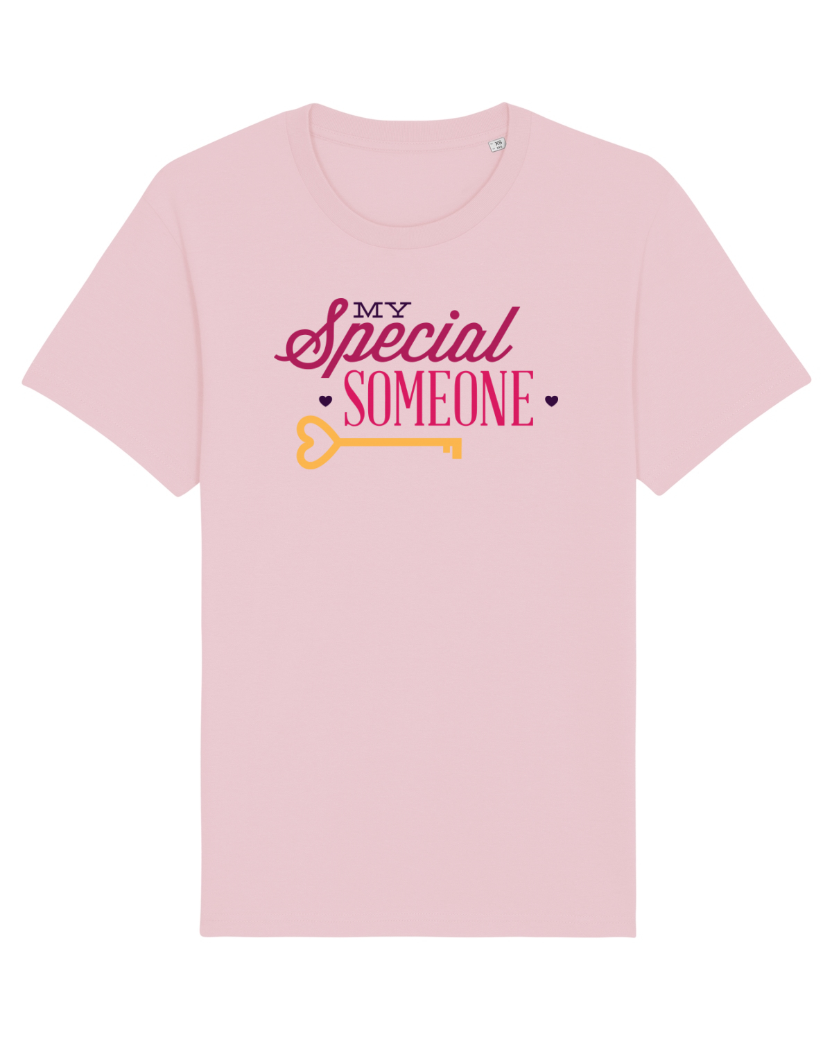 Tricou mânecă scurtă Unisex Rocker Cotton Pink