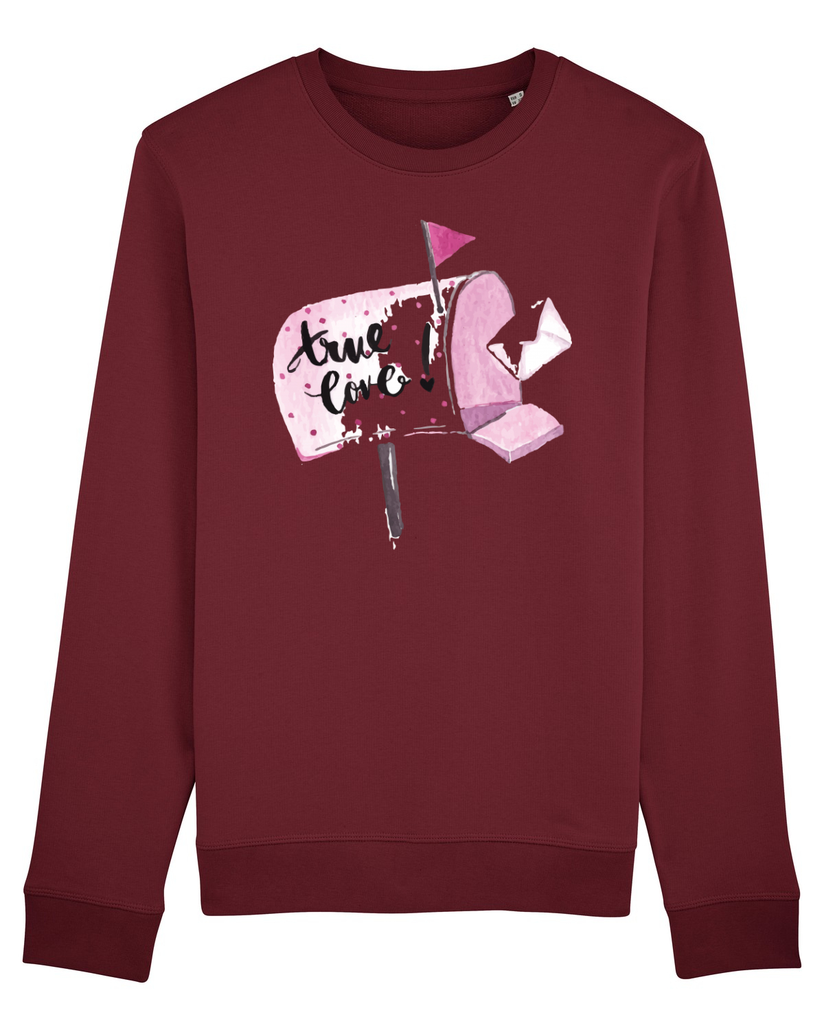 Bluză mânecă lungă Unisex Rise Burgundy