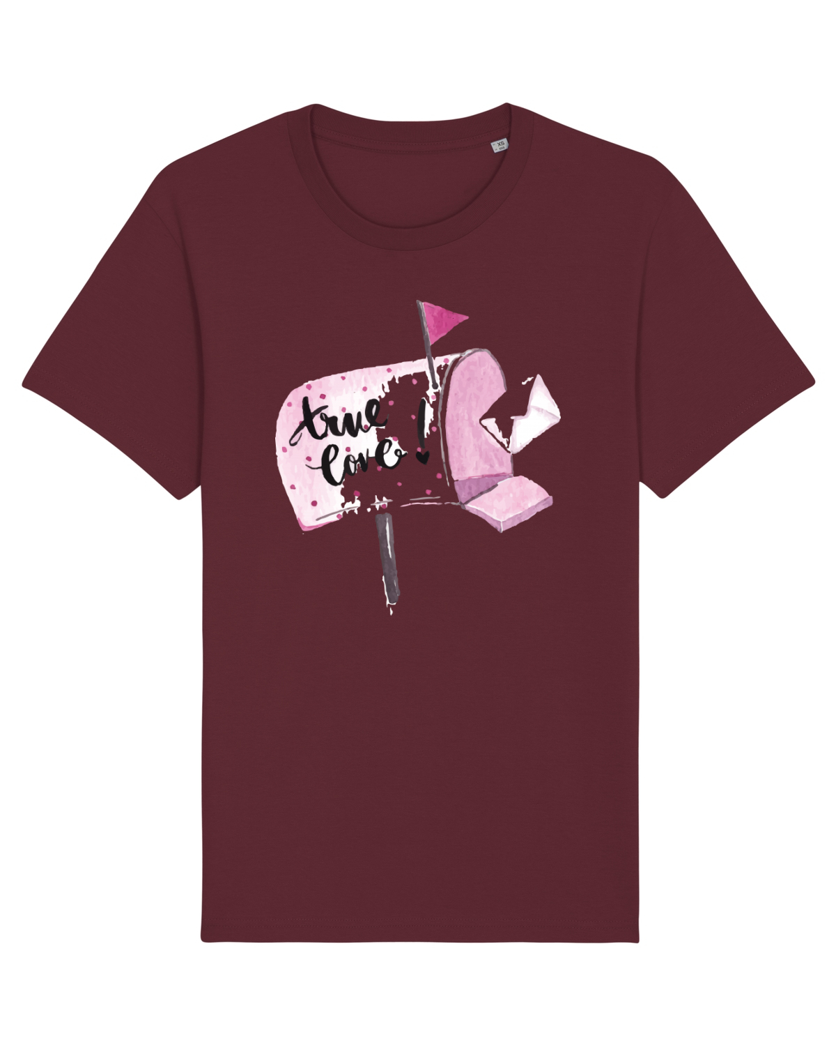 Tricou mânecă scurtă Unisex Rocker Burgundy
