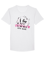 Valentine Moon Tricou mânecă scurtă guler larg Bărbat Skater