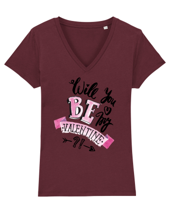 Will you be my Valentine Burgundy