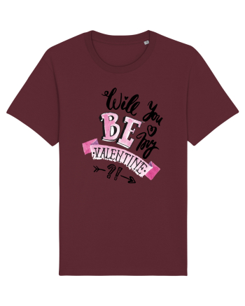 Will you be my Valentine Burgundy
