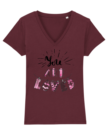 You are Loved Burgundy