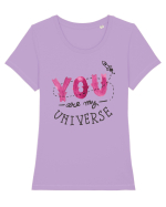 You are my Universe Tricou mânecă scurtă guler larg fitted Damă Expresser