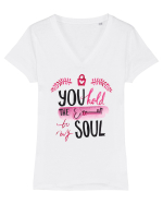 You hold the key of my Soul Tricou mânecă scurtă guler V Damă Evoker