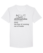 Abibliophobia Tricou mânecă scurtă guler larg Bărbat Skater