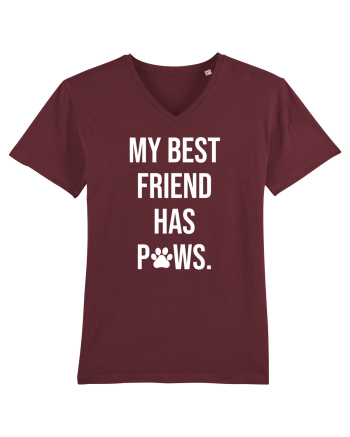 My Friend has Paws Burgundy